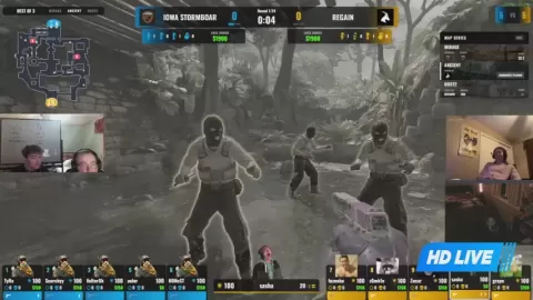 Poster siaran regain VS Iowa Stormboar