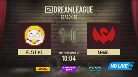 Poster siaran Playtime VS Amaru Gaming