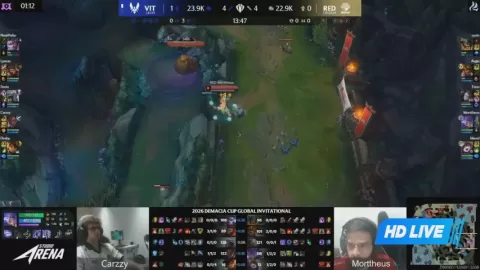Poster siaran Team Vitality VS RED Canids