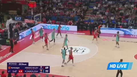 Poster siaran Olimpia Milano VS Barcelona