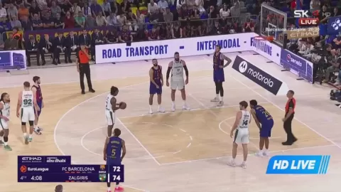 Poster siaran Barcelona VS Zalgiris Kaunas
