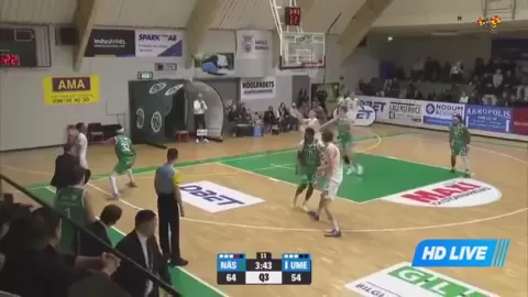 Poster siaran KFUM Nassjo VS Umea BSKT