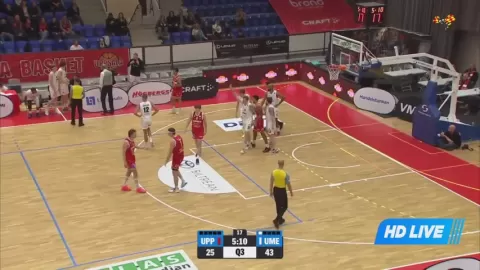 Poster siaran Uppsala Basket VS Umea BSKT