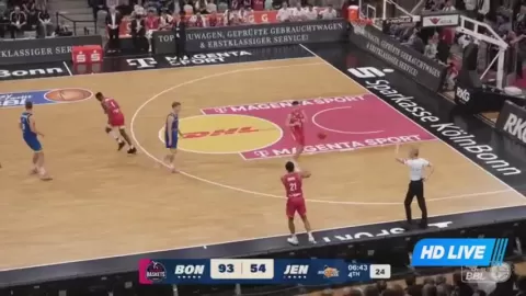 Poster siaran Telekom Baskets Bonn VS Jena