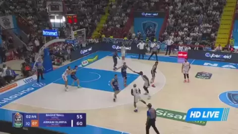 Poster siaran Napoli Basket VS Olimpia Milano
