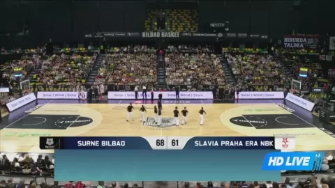 Poster siaran Bizkaia Bilbao Basket VS Slavia Prague ERA NBK