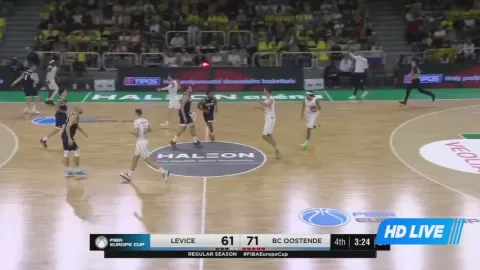 Poster siaran ONYX Levice VS Telindus Oostende