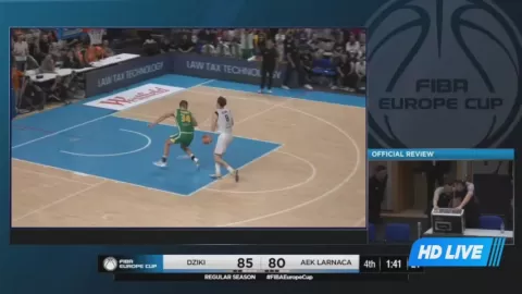 Poster siaran Dziki Warszawa VS AEK Larnaca