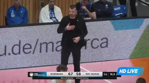 Poster siaran Würzburg VS MZT Skopje