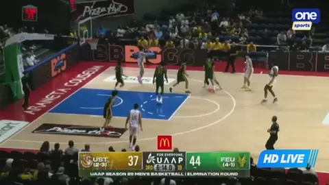 Poster siaran UST Growling Tigers VS FEU Tamaraws