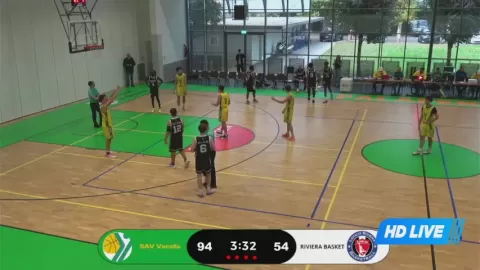 Poster siaran SAV Vacallo Basket VS Union Lavaux Riviera Basket