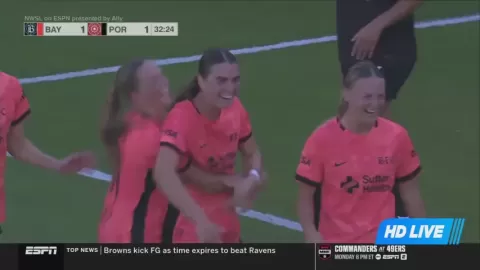 Poster siaran Bay FC (w) VS Portland Thorns FC Women