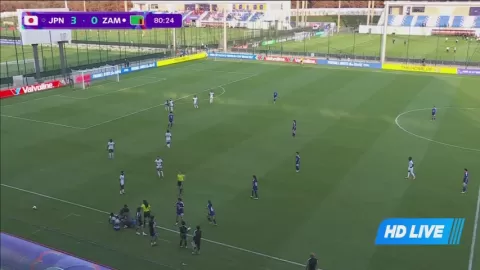 Poster siaran Japan U17 Women VS Zambia U17 Women