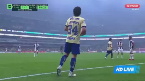 Poster siaran Club America VS Rayados de Monterrey