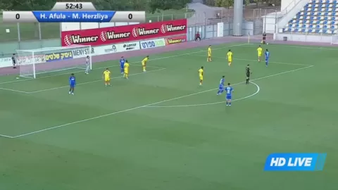 Poster siaran Hapoel Afula VS Maccabi Herzliya