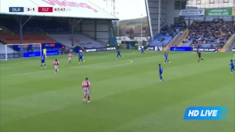 Poster siaran Oldham Athletic VS Cheltenham Town