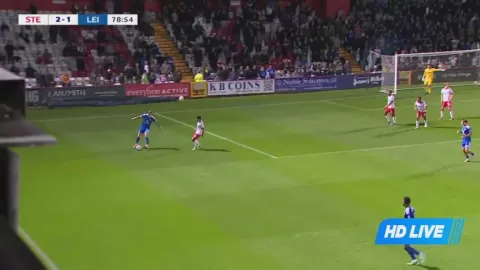 Poster siaran Stevenage Borough VS Leicester City