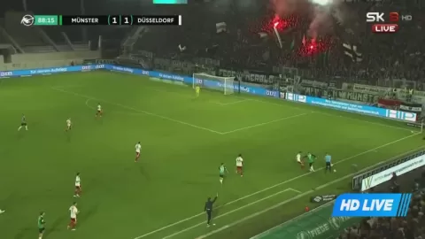 Poster siaran Preußen Münster VS Fortuna Dusseldorf