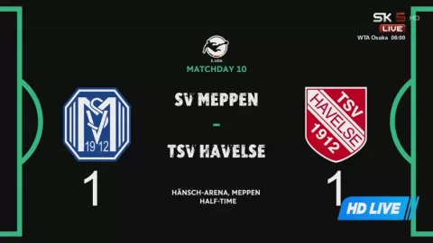 Poster siaran SV Meppen VS Havelse