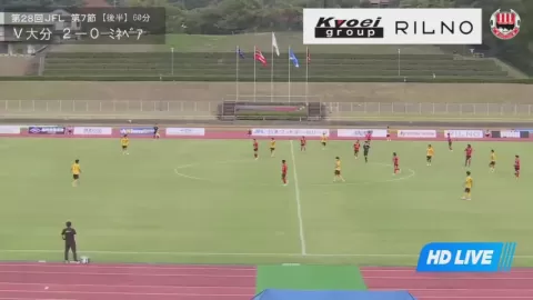 Poster siaran Verspah Oita VS Minebea Mitsumi FC