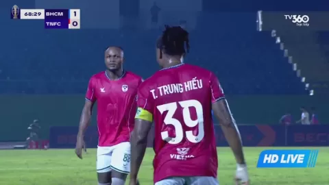 Poster siaran Becamex Ho Chi Minh City VS Thai Nguyen