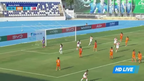 Poster siaran Bhutan Women U17 VS Lebanon U17 Women