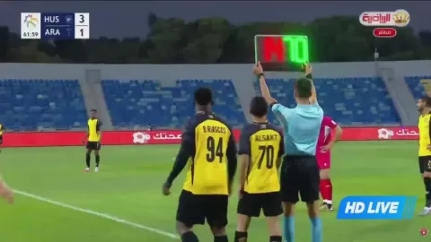 Poster siaran Al-Hussein SC (Irbid) VS Al-Arabi(JOR)