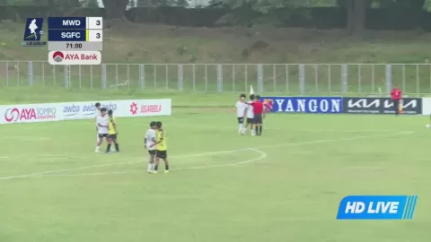 Poster siaran Myawady FC U20 VS Mahar United U20