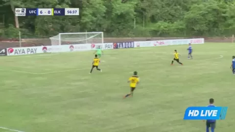 Poster siaran Myanmar Universitet VS Elite Kings FC